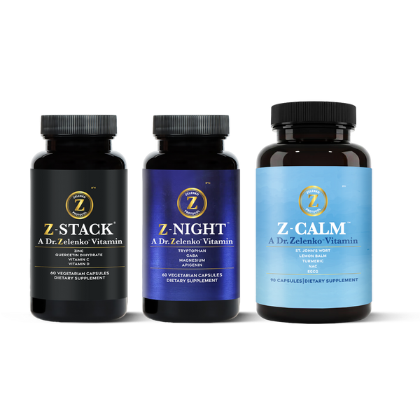 Z-Stack®, Z-Night and Z-Calm™ Dietary Supplement for Calm, sleep, focused days and immune support